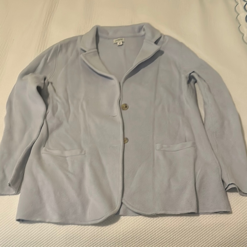J CREW - Women's Light Blue Sweater Blazer